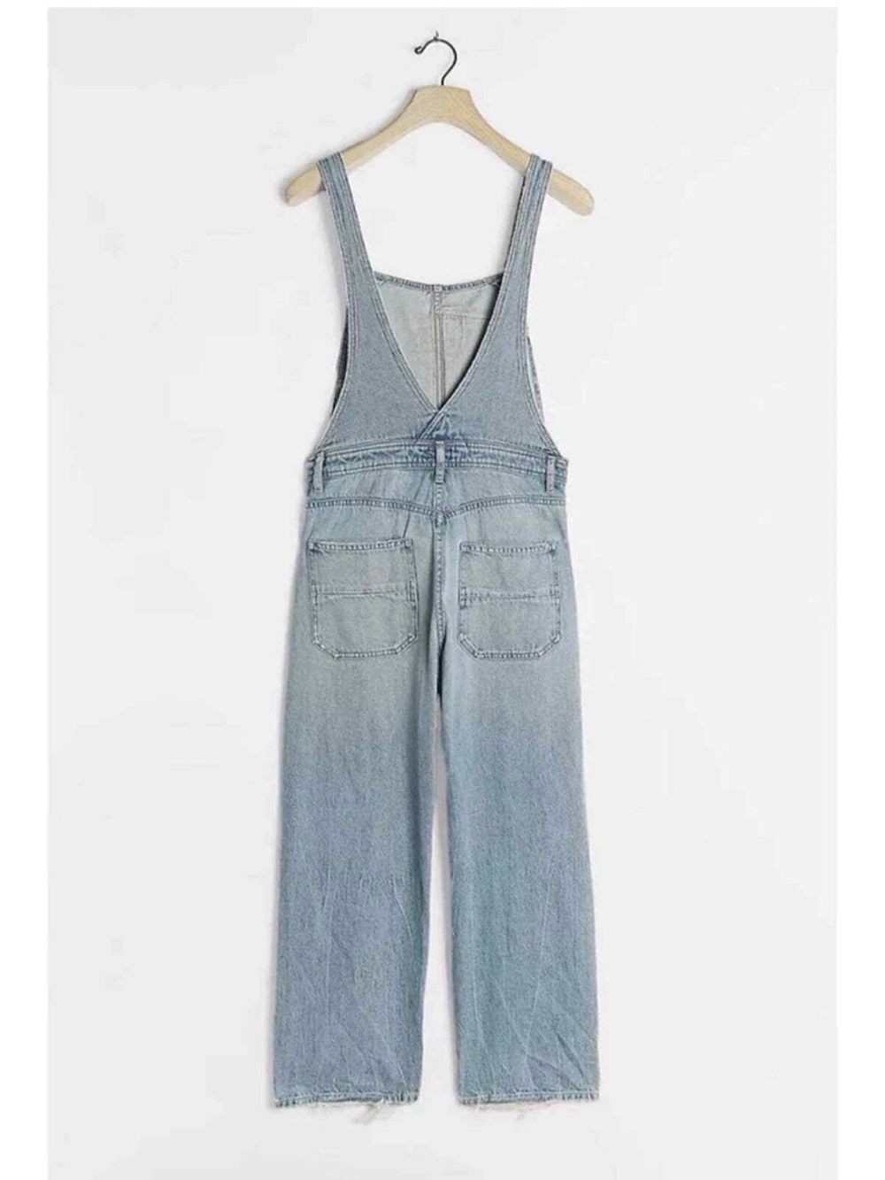 Anthropologie citizens of humanity jamie cropped Light Blue Denim Overalls NWT - Picture 8 of 12